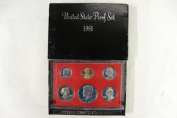 1981 US PROOF SET (WITH BOX)