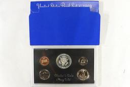 1969 US PROOF SET WITH BOX, 40% SILVER JFK HALF