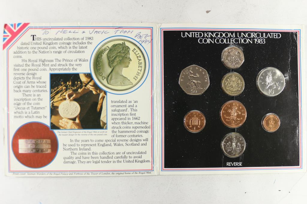 1983 UNITED KINGDOM UNC COIN COLLECTION