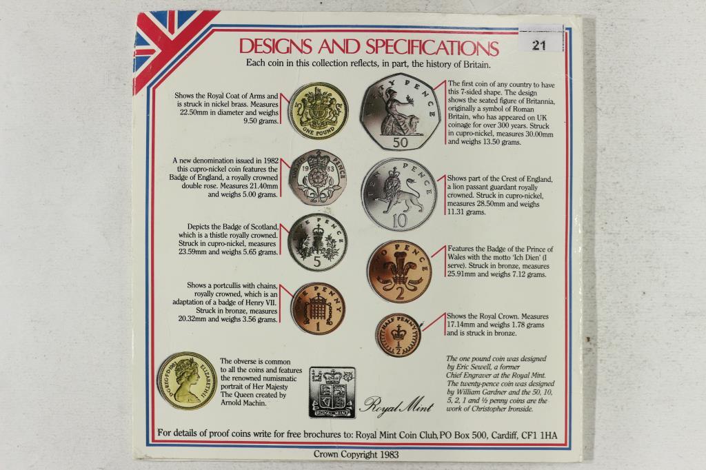 1983 UNITED KINGDOM UNC COIN COLLECTION