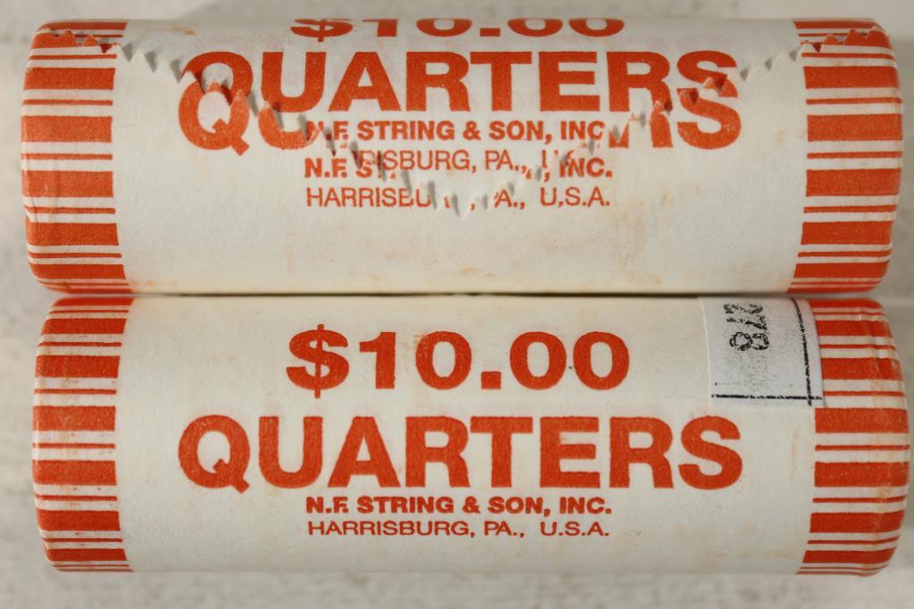 2-$10 ROLLS OF 2009-P GUAM QUARTERS BRILLIANT UNC