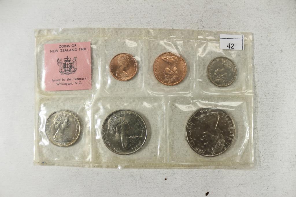 1968 NEW ZEALAND UNC SPECIAL ISSUE COIN SET