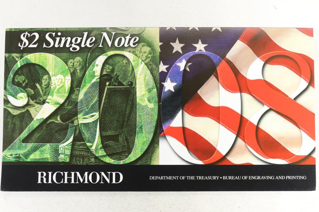 2003-A RICHMOND $2 SINGLE NOTE SERIAL NUMBER