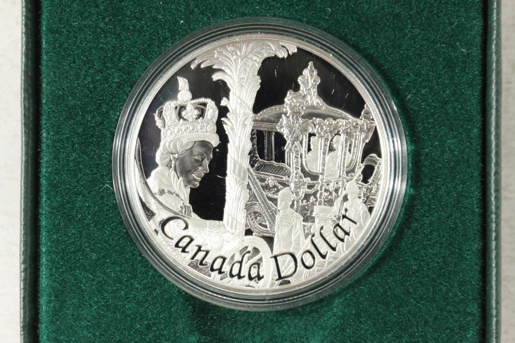 2002 CANADA GOLDEN JUBILEE PROOF SILVER DOLLAR