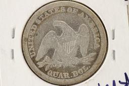 1854 WITH ARROWS SEATED LIBERTY QUARTER