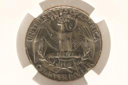 1967 SMS WASHINGTON QUARTER NGC MS67