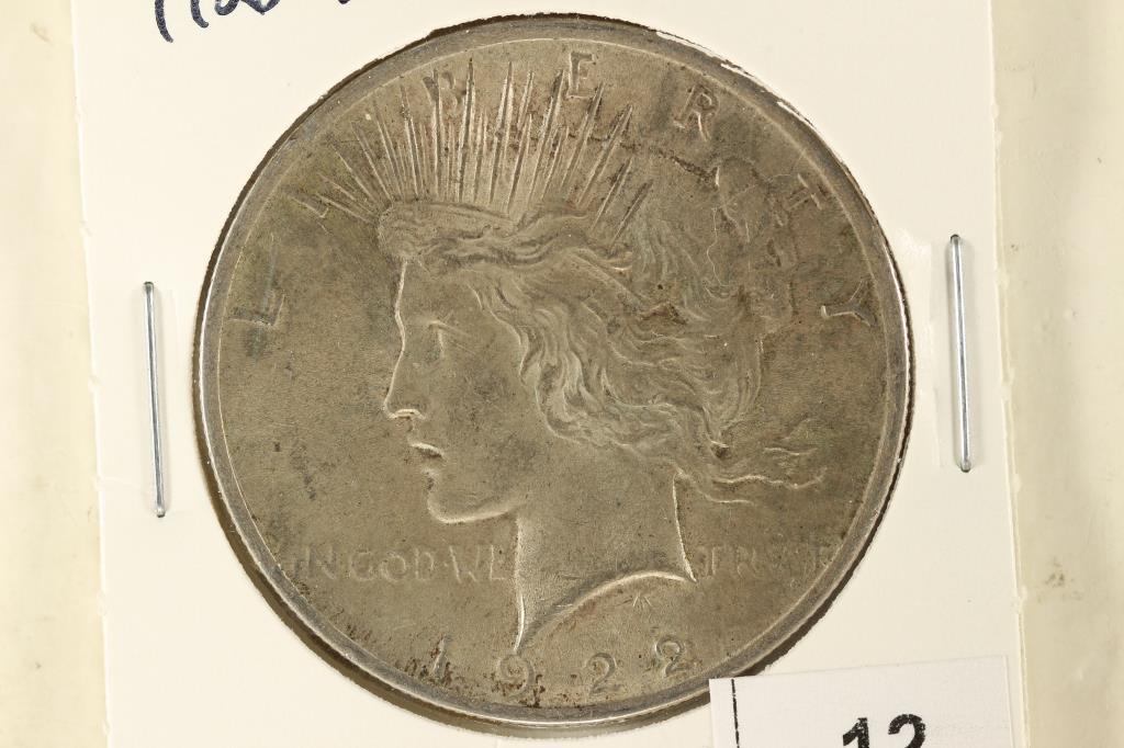 1922-D PEACE SILVER DOLLAR