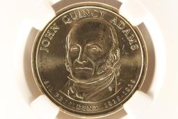 2008-D JOHN QUINCY ADAMS DOLLAR NGC BRILLIANT UNC