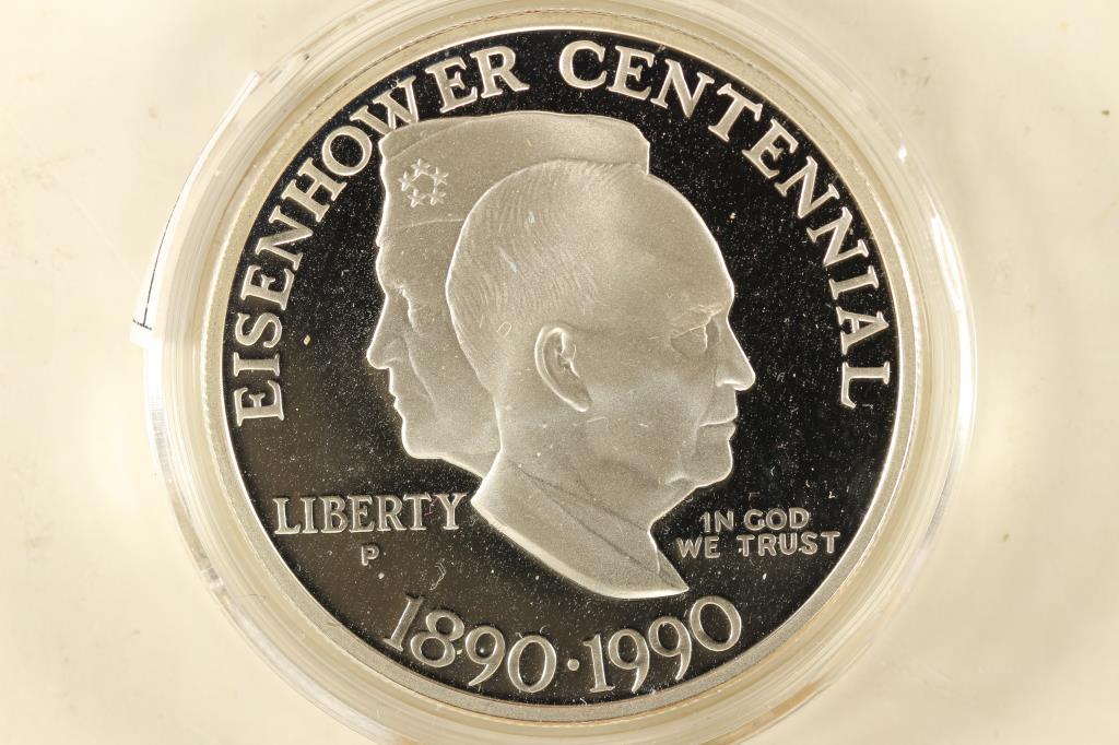 1990-P EISENHOWER CENTENNIAL PROOF SILVER DOLLAR