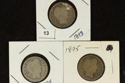 1893, 1894 & 1895 BARBER QUARTERS