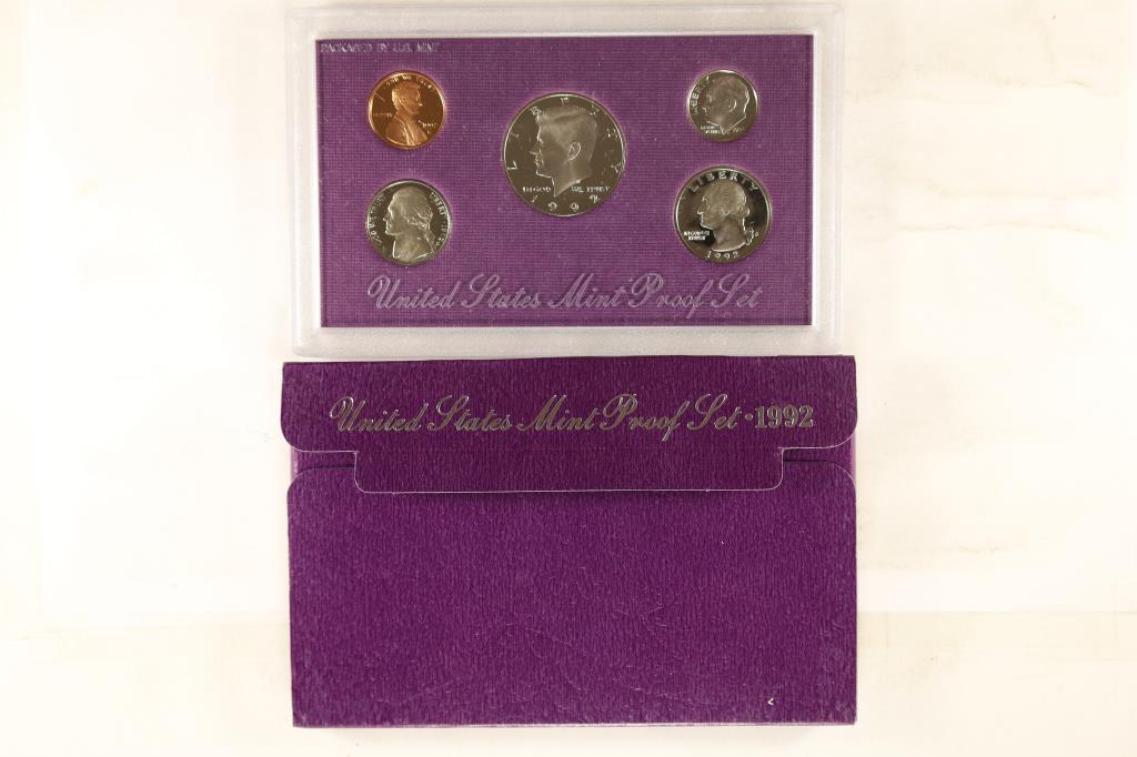 1992 US PROOF SET (WITH BOX)