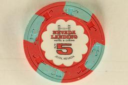 $5 NEVADA LANDING CASINO CHIP. JEAN NEVADA.