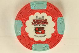 $5 NEVADA LANDING CASINO CHIP. JEAN NEVADA.