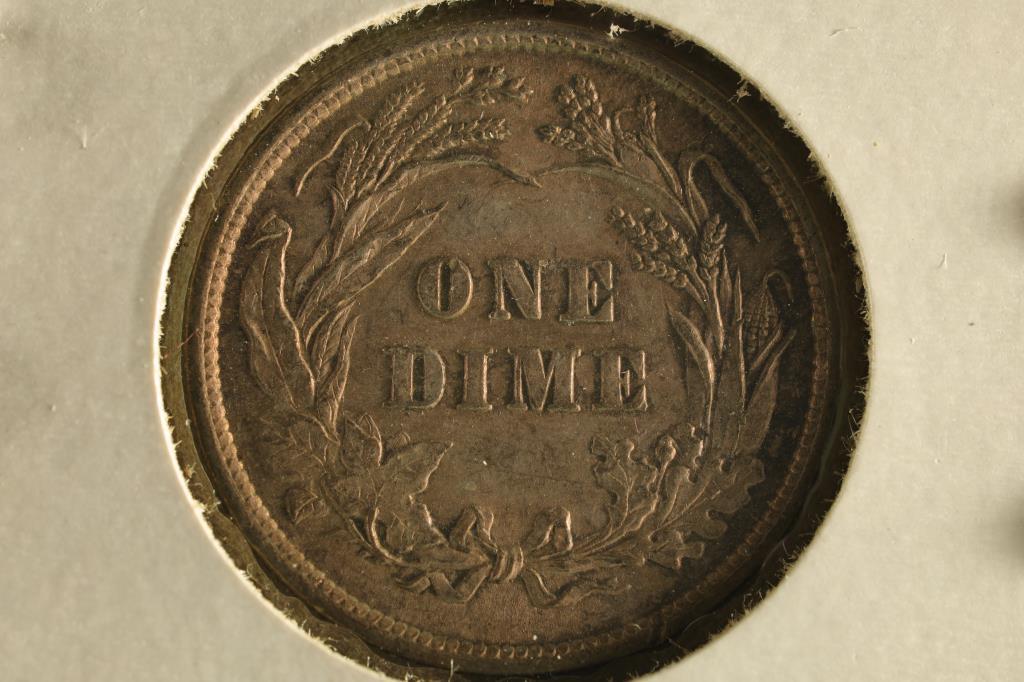 1897 BARBER DIME (EXTRA FINE) WATCH FOR OUR NEXT