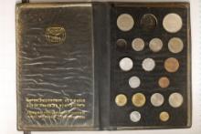 1949 ISRAEL UNC SET 16 COINS, 500 & 250 PRUTA ARE