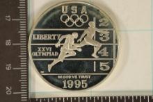 1995-P US PROOF SILVER DOLLAR "TRACK & FIELD"