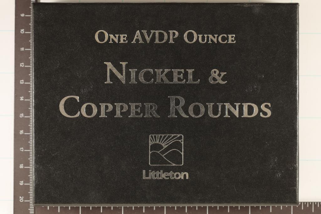 1 ADVP OUNCE COPPER AND NICKEL ROUND SET