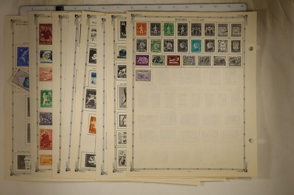 21 BULGARIA STAMP COLLECTORS PAGES: 11 PAGES HAVE