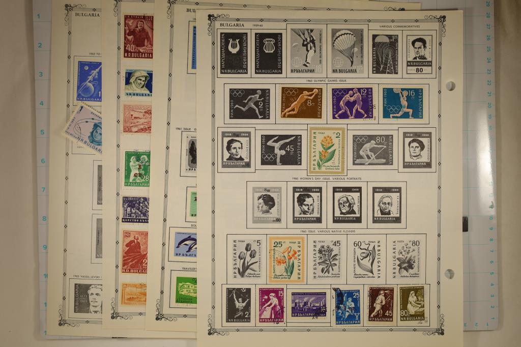 21 BULGARIA STAMP COLLECTORS PAGES: 11 PAGES HAVE