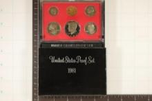 1981 US PROOF SET (WITH BOX)