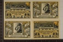 4-1922 GERMAN BRAUNICHWEIG NOTGELDS: 2-1 MARKS &