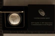 2019-P US UNC SILVER DOLLAR APOLLO 11 50TH