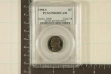 1990-S JEFFERSON NICKEL PCGS PR69 DCAM