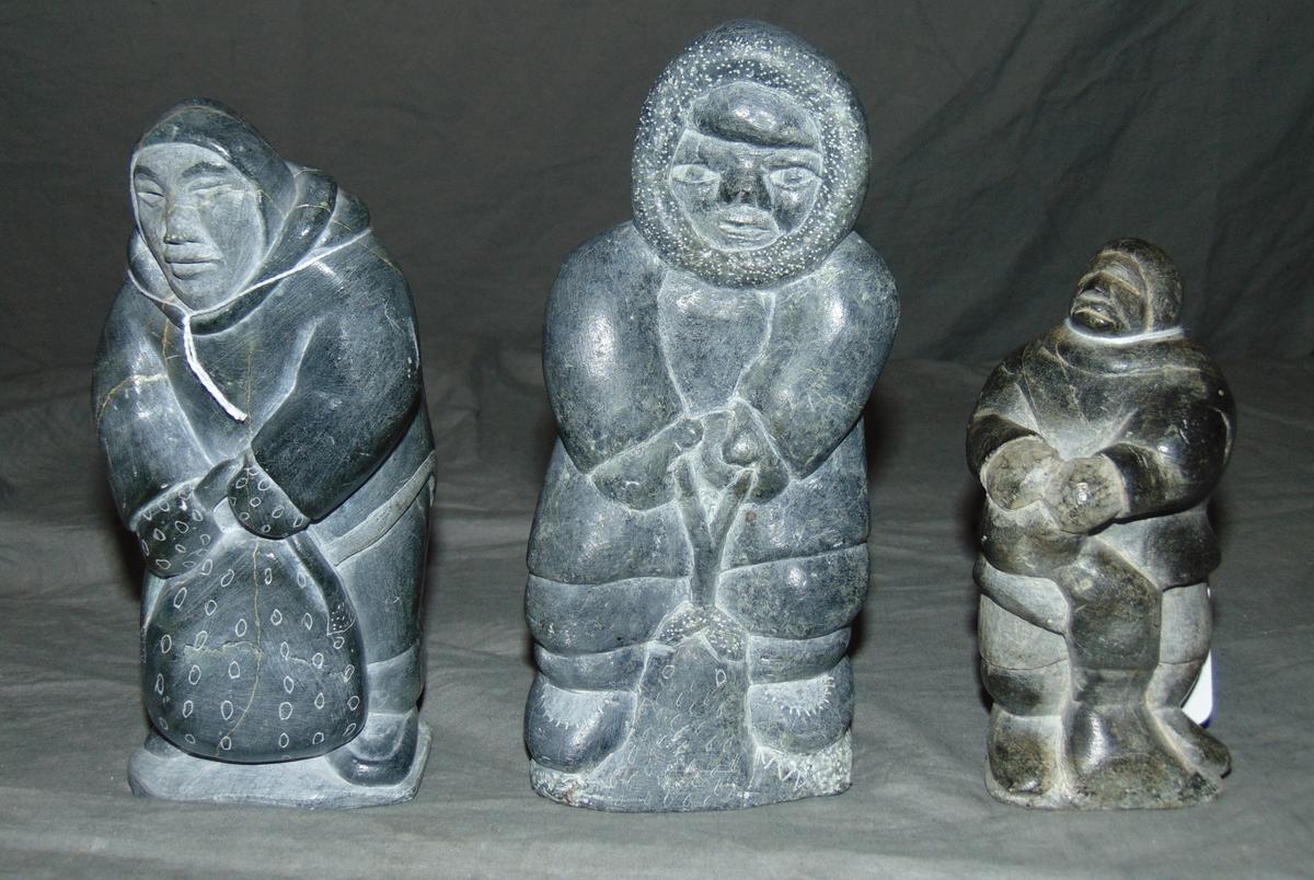 (3) Small Canadian Inuit Sculptures