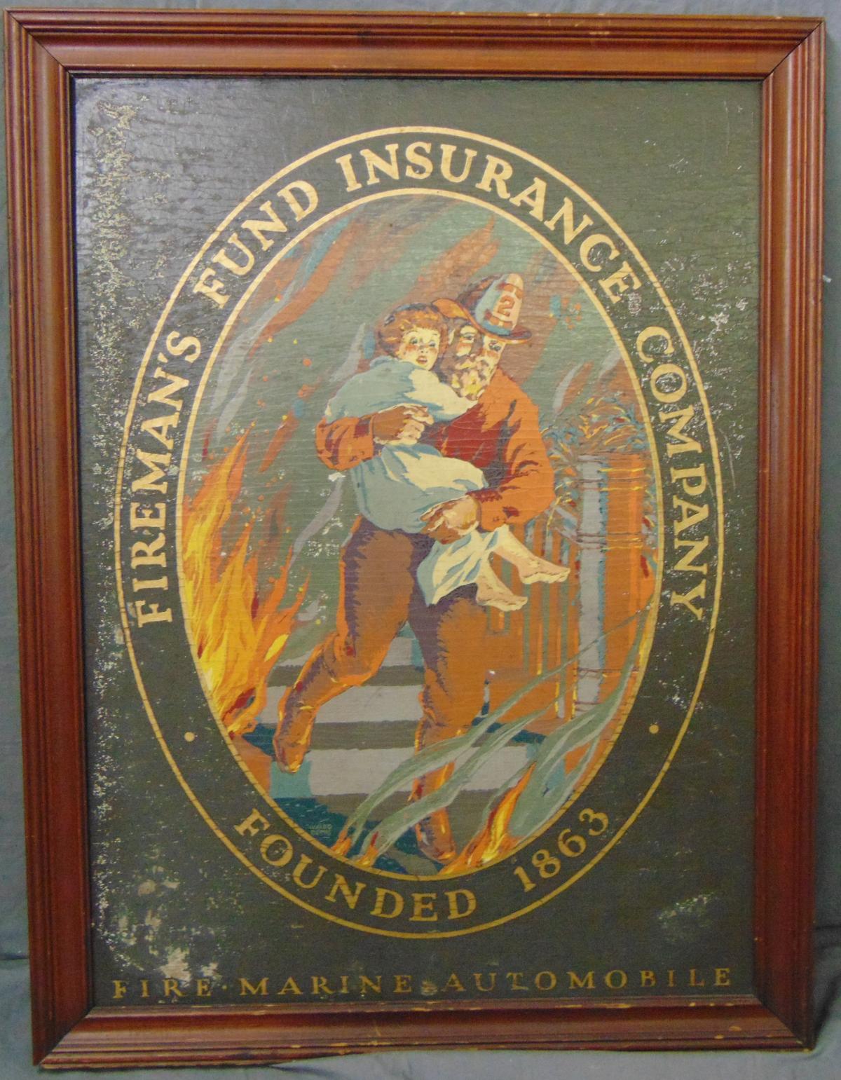 Fireman's Fund Insurance Company Sign