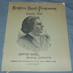 1882 & 1891 Brighton Beach Beach Music Programs