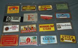 Collection of Cigar Labels, Bands, & Ephemera