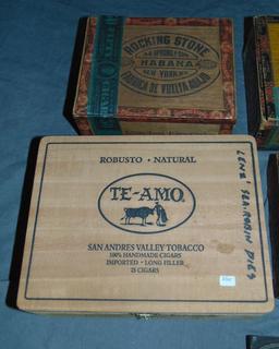 Lot of Assorted Cigar Boxes and Dies