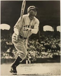 Spectacular Signed and Inscribed Babe Ruth Photo.