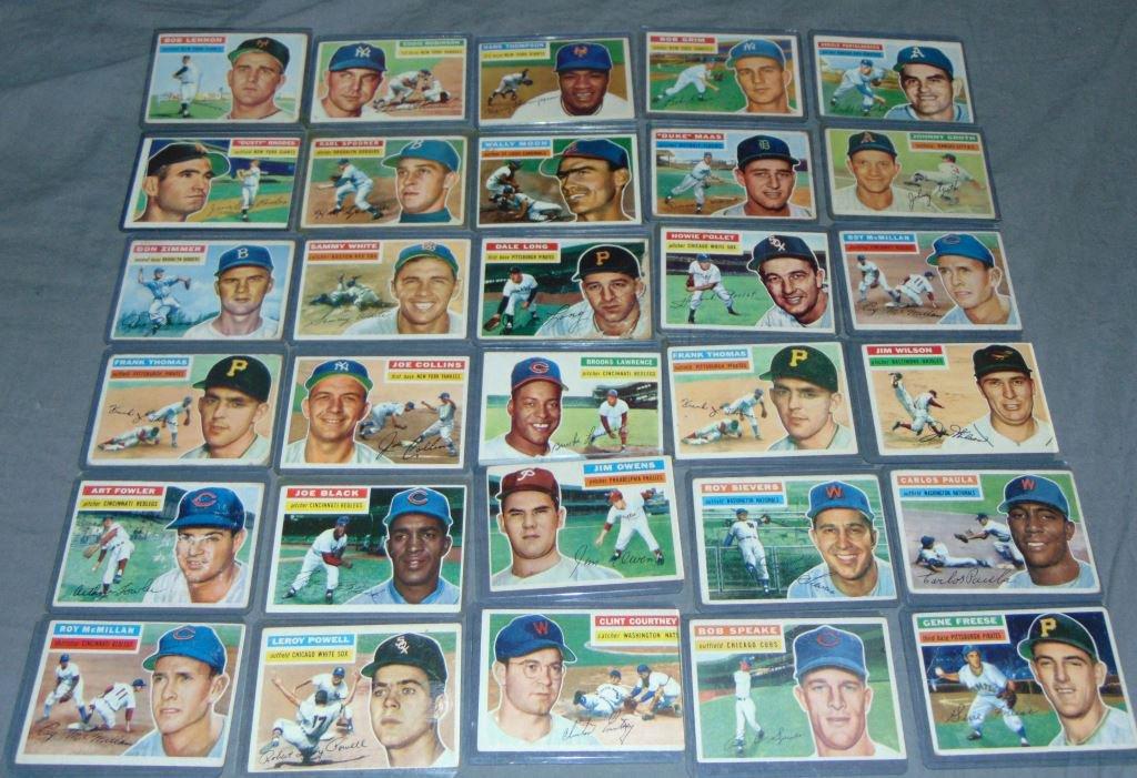1956 Topps Baseball Card Lot