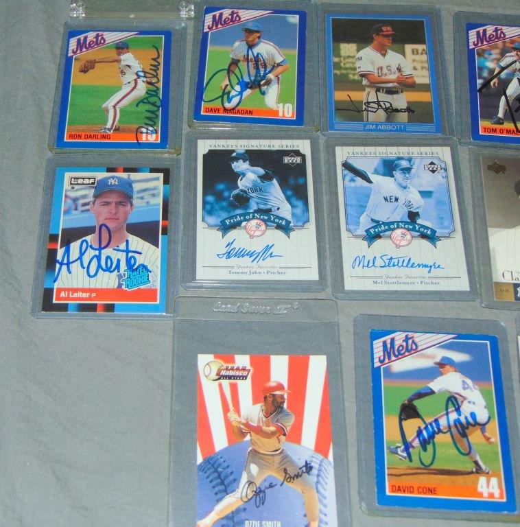 Lot of Autographed Baseball Cards