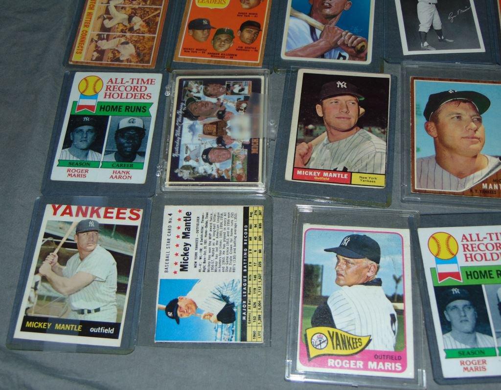 Mickey Mantle & Roger Maris Baseball Card Lot