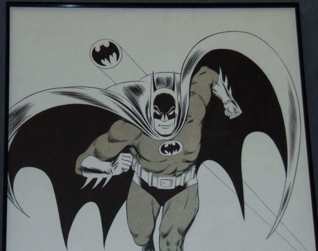 Joe Giella, Batman & Bat Signal Original Art