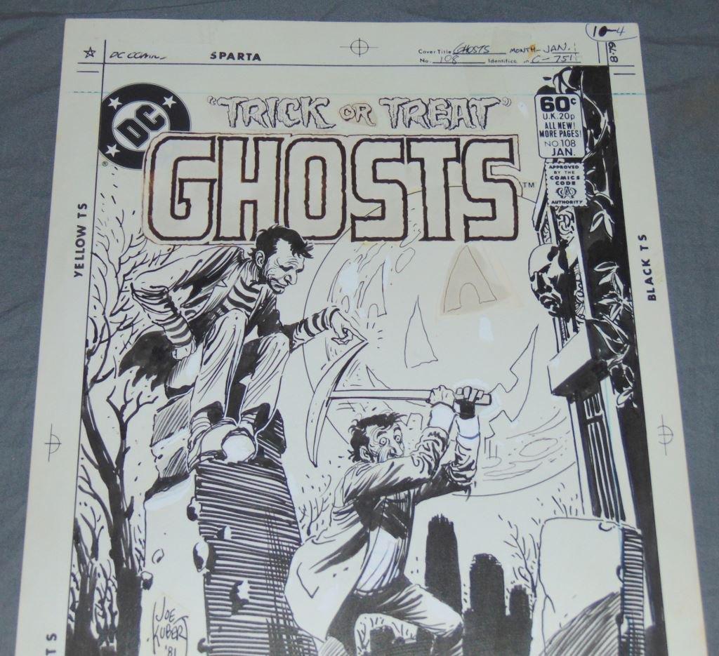 Joe Kubert. Original Cover Art. Ghosts.