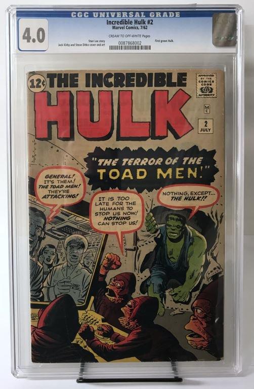 Marvel, Incredible Hulk #2, CGC 4.0