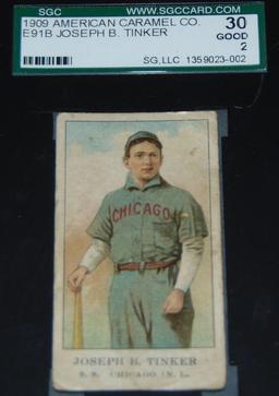 1909 American Caramel. Tinker Graded.