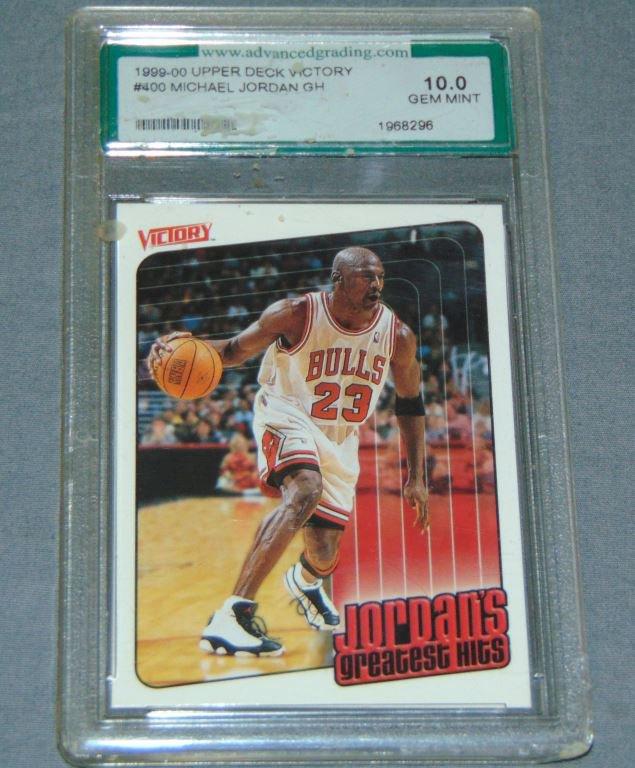 Michael Jordan Basketball Card Lot, Some Graded