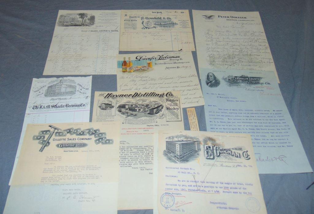 Letterhead Lot. Special Companies