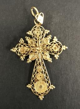 18K Gold Cross.