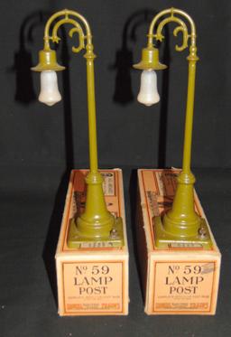 3 Boxed Lionel Lampposts, 1 Scarce