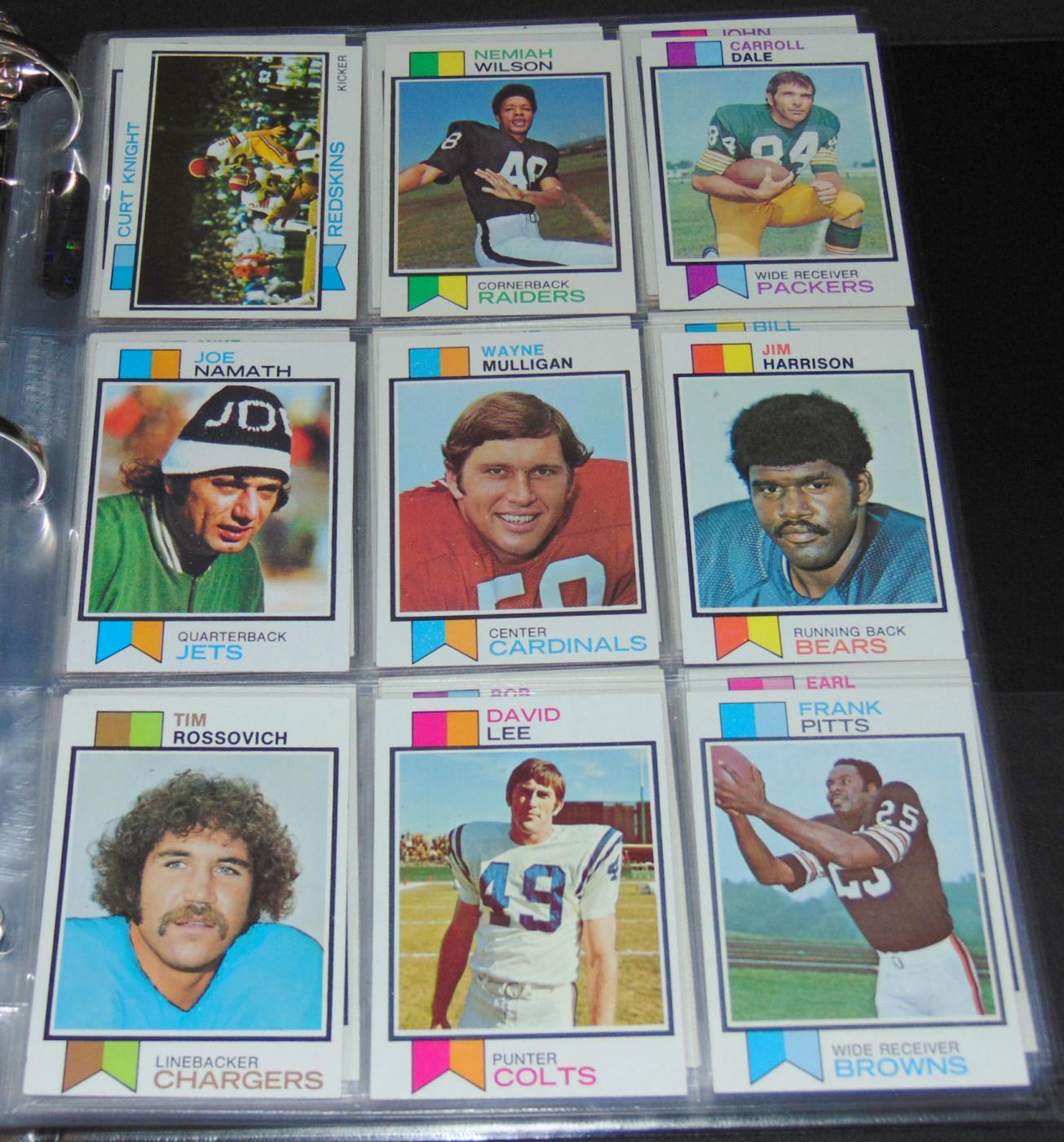 1973 Topps Football Card Set.
