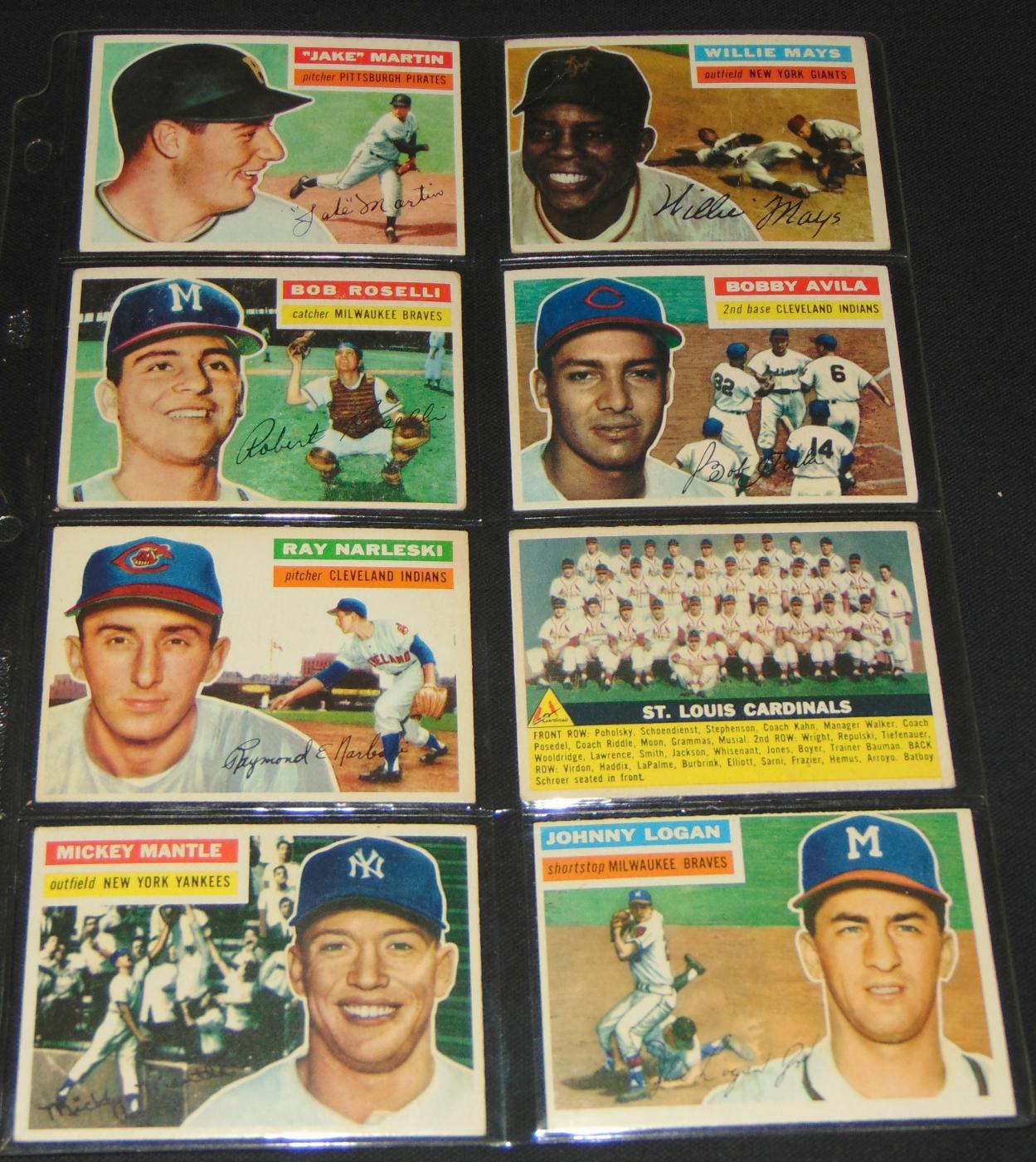 1956 Topps Card Set Complete.