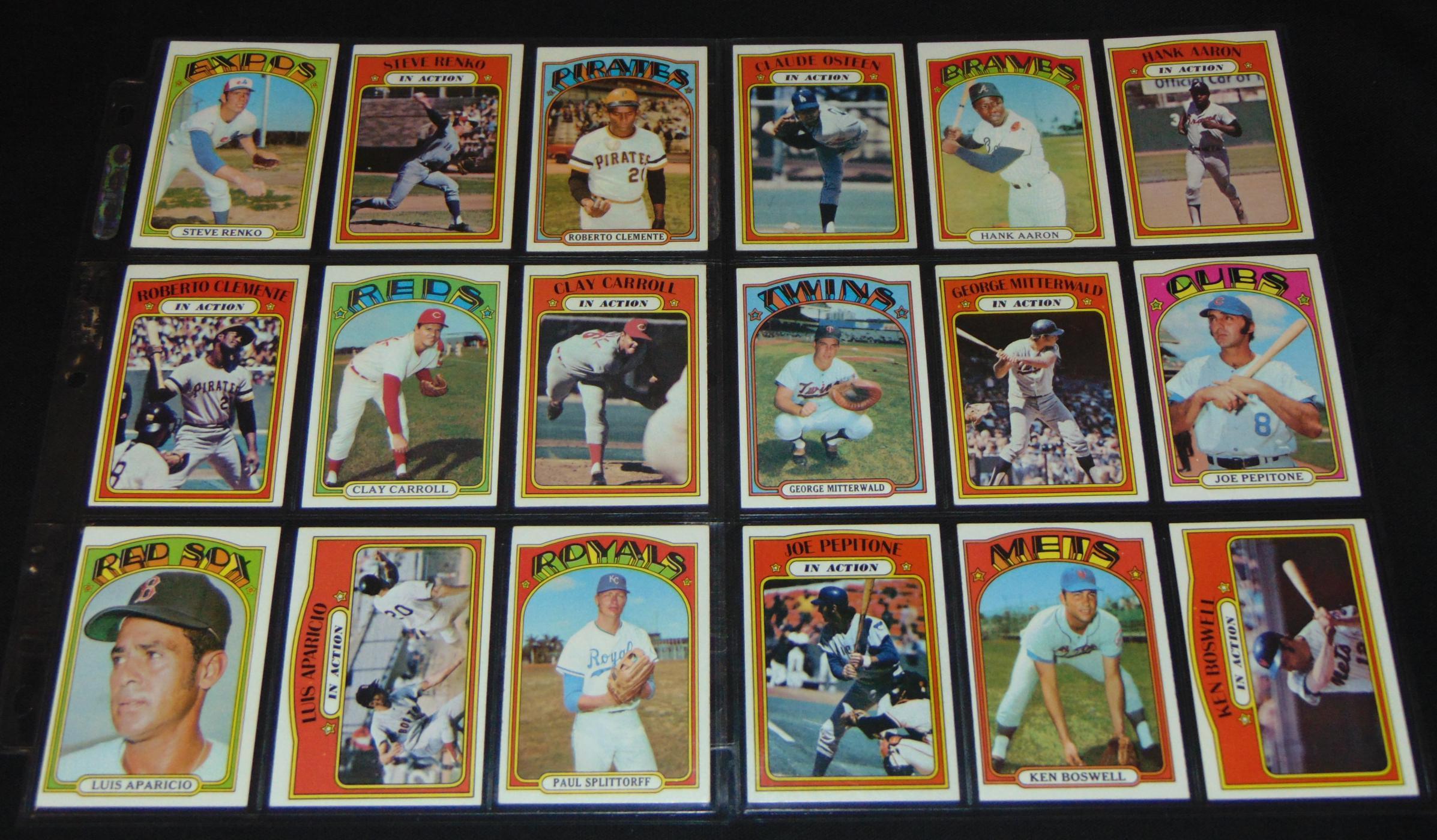 1972 Topps Baseball Card Set.