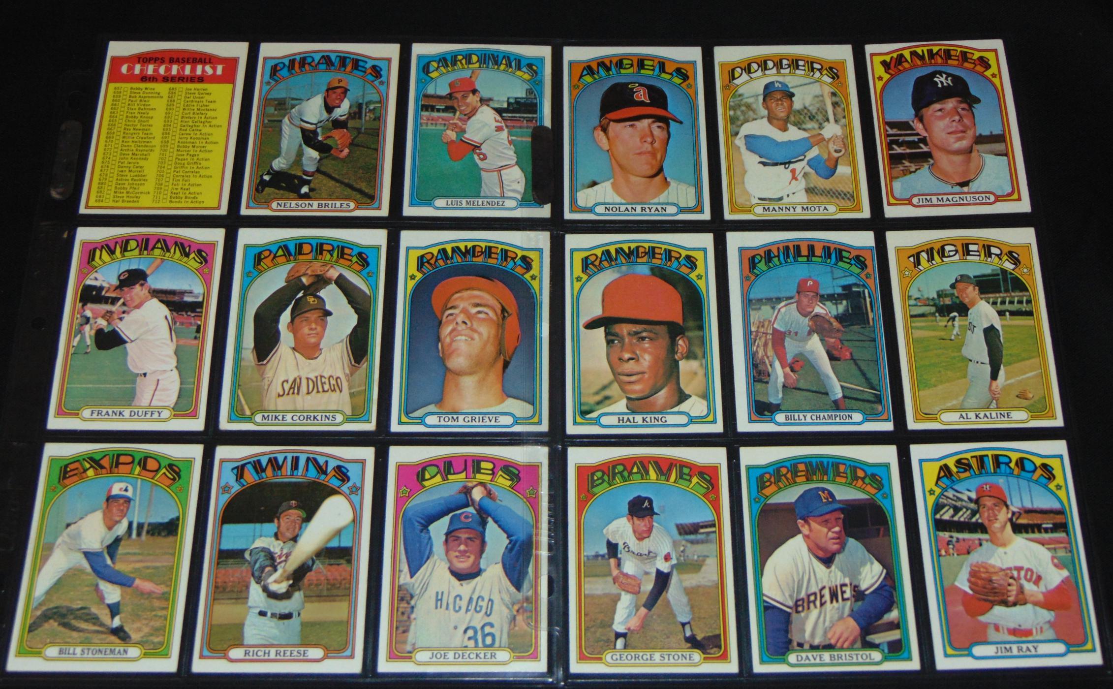 1972 Topps Baseball Card Set.