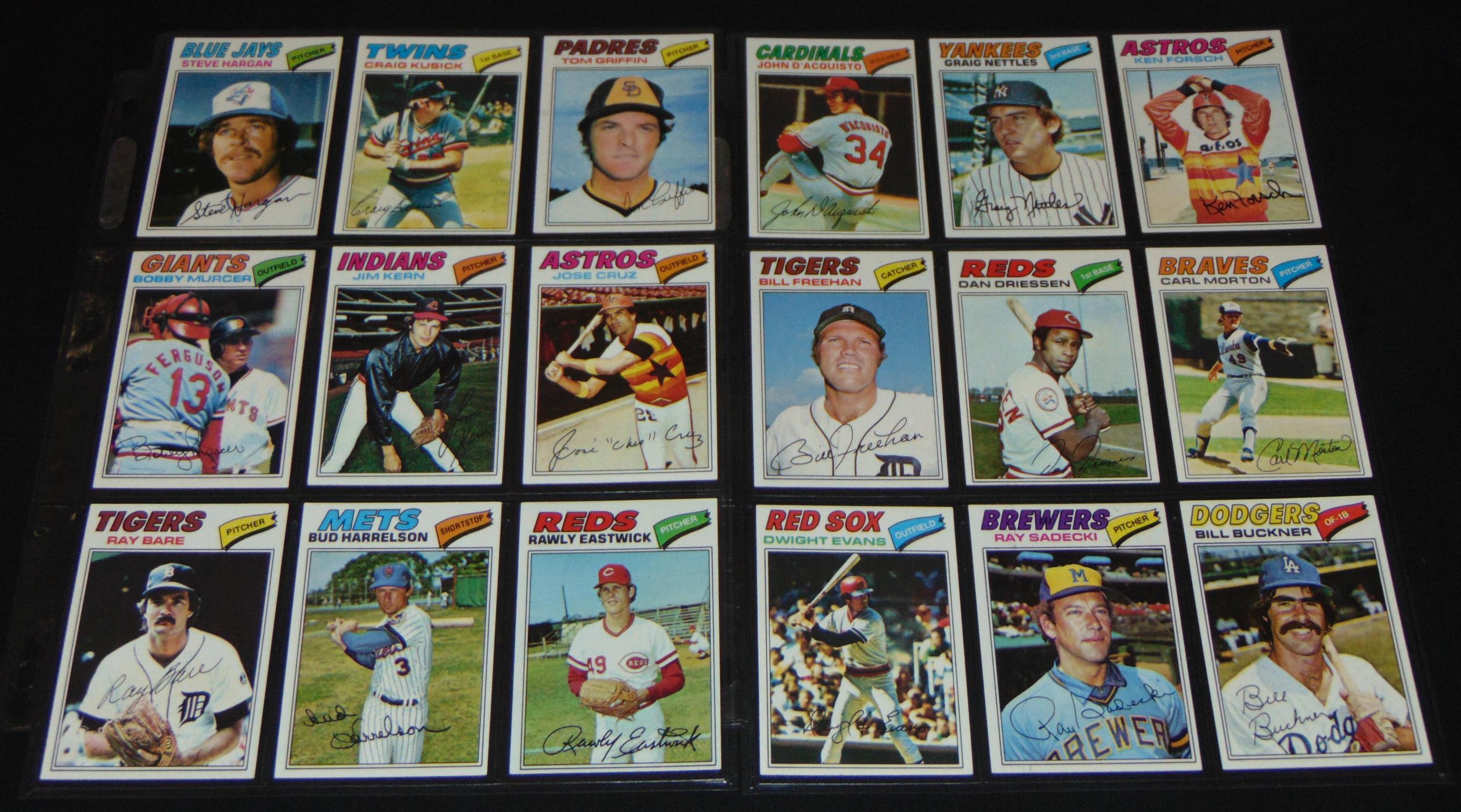 1977 Topps Baseball Card Set.