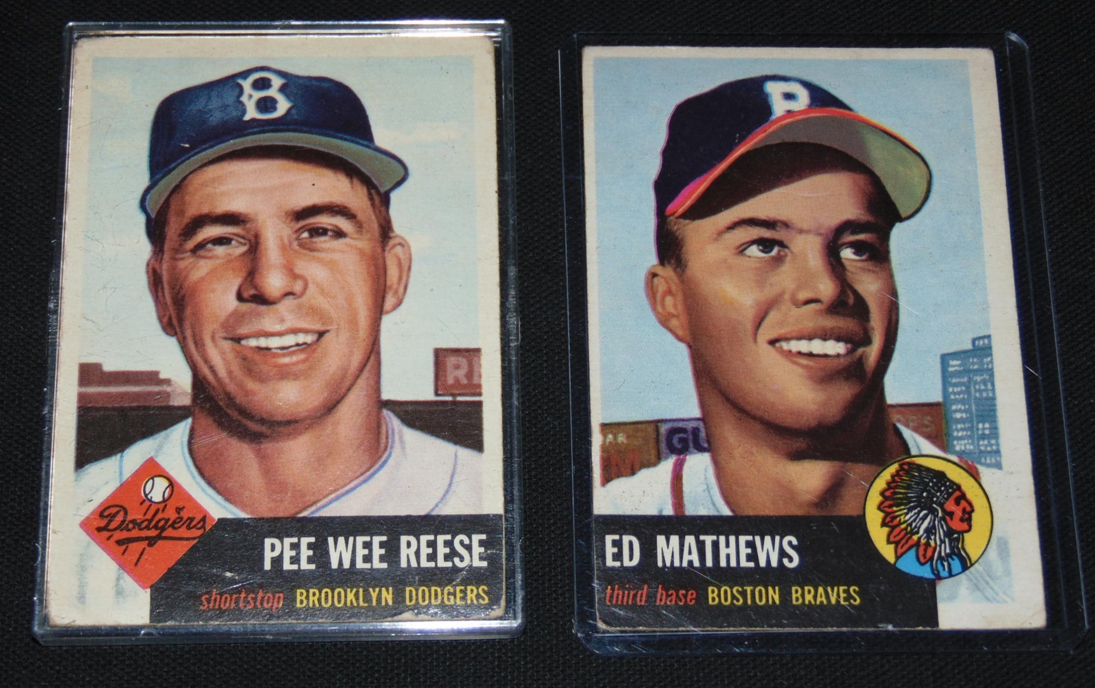 1953 Topps Baseball Card Lot. Stars.